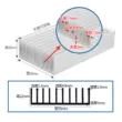 Tản nhiệt nhôm định hình tản nhiệt khuếch đại công suất tản nhiệt hiệu quả chiều rộng 55 chiều cao 22 chiều dài có thể được tùy chỉnh 