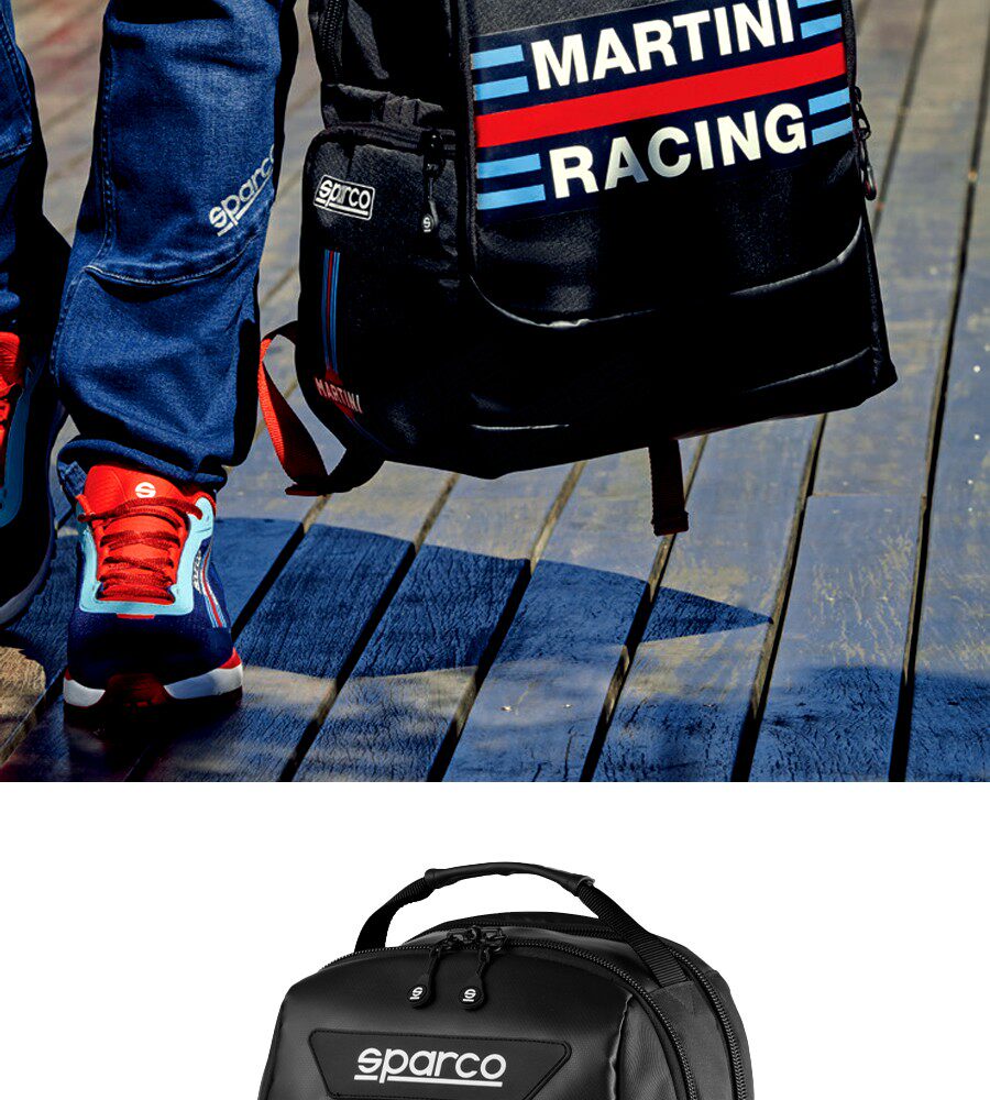 Sac à Dos Sparco Martini Racing Stage - Noir - Taille Universelle