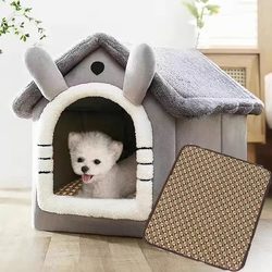 Dog House, Winter Warm Dog House, Enclosed and Safe Pet House, Small Dog Teddy Bichon Dog House, Cat House