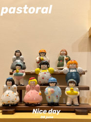 Korean ins Style Cute Cartoon Character Figurines Healing Home Decor Desktop Niche Creative Gifts