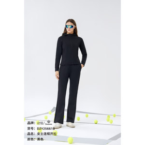 
2025 Autumn New Style Dongheng Women’s Stretch Thin Velvet Hooded Jacket Slim Style DZY25661B