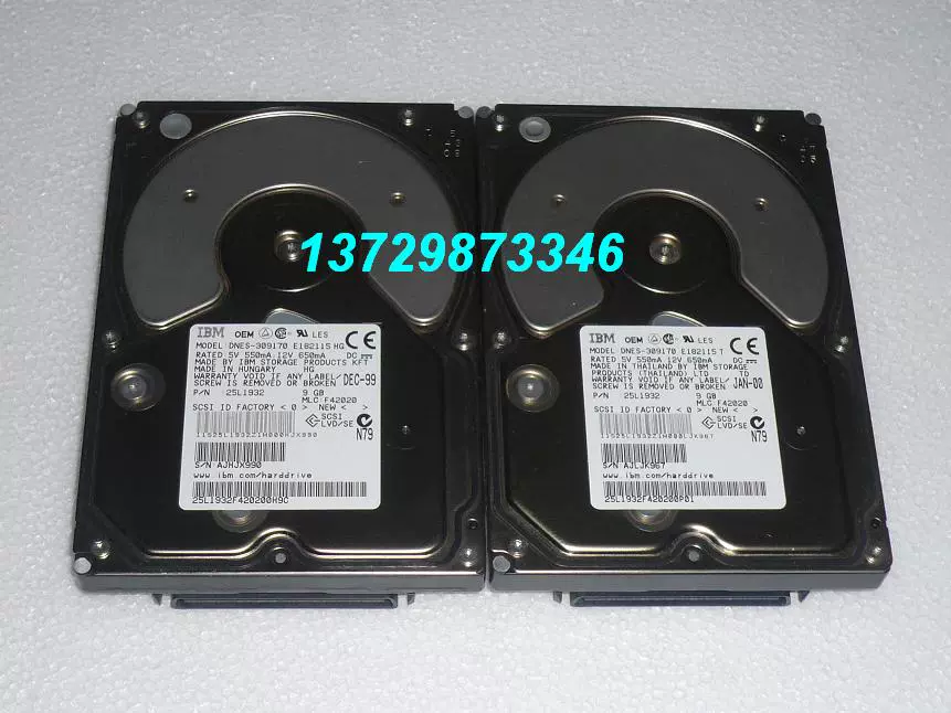 原装IBM DNES-309170 E182115 9G/9.1G 7200RPM 80针SCSI硬盘-Taobao