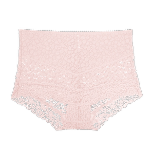 
129 three pairs of Eve's seductive thin lace sexy underwear lightly tucked belly and raised hips high waist boxer underwear for women