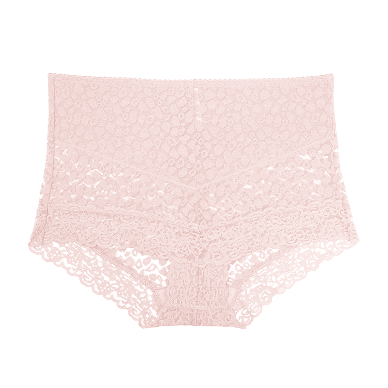 
129 three pairs of Eve's seductive thin lace sexy underwear lightly tucked belly and raised hips high waist boxer underwear for women