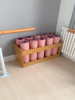 Wooden Yoga Mat Storage Rack - Modern Minimalist
