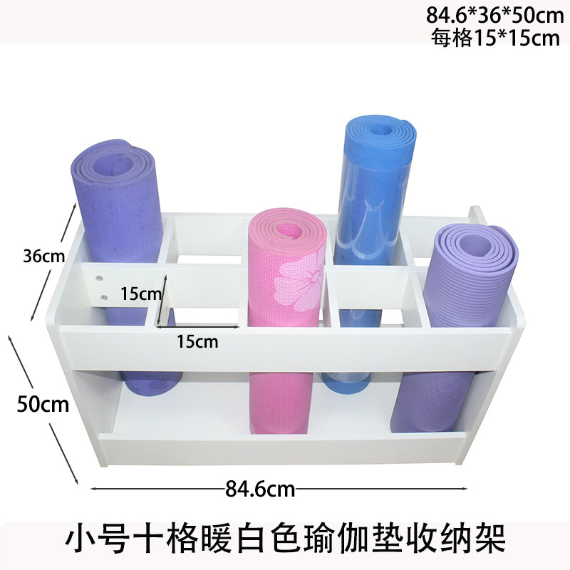 Wooden Yoga Mat Storage Rack - Modern Minimalist