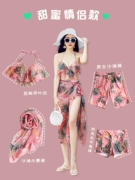 Bộ đồ bơi bikini ba mảnh cho nữ 2023 quần đi biển mới gợi cảm cho nam ở suối nước nóng và đồ bơi cặp đôi đi biển