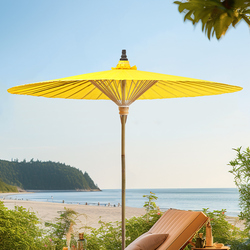 Yili Southeast Asian Style Outdoor Oil-paper Umbrella Parasol Villa Sun Umbrella Courtyard Outdoor Beach Terrace Umbrella