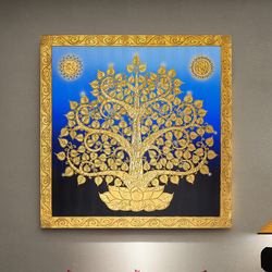 Yili Southeast Asia Bodhi Tree Plant Decoration Painting Sofa Tv Background Wall Hanging Painting Decoration Wall Decoration