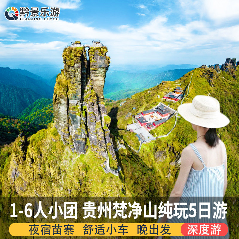 【1-6人小团】贵州旅游纯玩5天4晚黄果树荔波小七孔西江梵净山 - 定制游预订