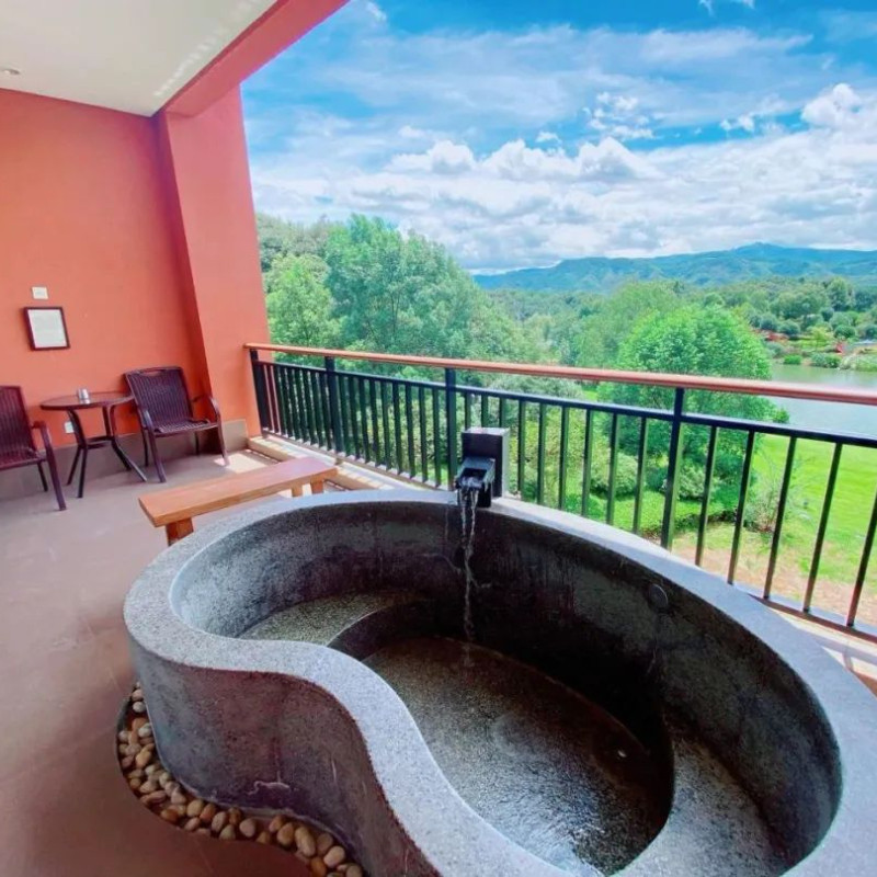 【山水田园】赤壁春泉庄酒店温泉/可选私汤/亲子度假首选/小众旅行地