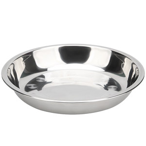 Stainless steel disk disc household thickened disc flat plate shallow disk dining plate flat plate flat disk with commercial use