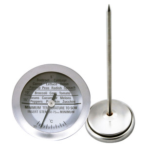 
Stainless steel food thermometer compost soil fertilizer water temperature thermometer 500mm ultra-long probe automatic temperature sensing