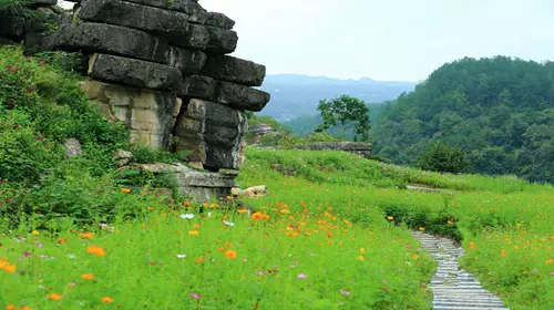 花千谷爱情石林景区图片