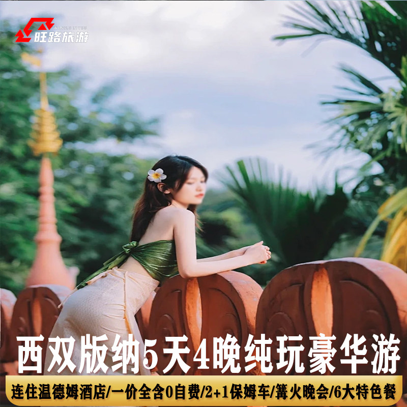 一价全含|5天纯玩|连住4钻酒店西双版纳旅游野象谷傣族园篝火晚会 - 定制游预订