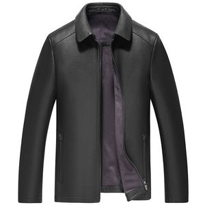 
Snow leopard first layer deerskin leather jacket men's business system inner lapel senior executive men's leather jacket