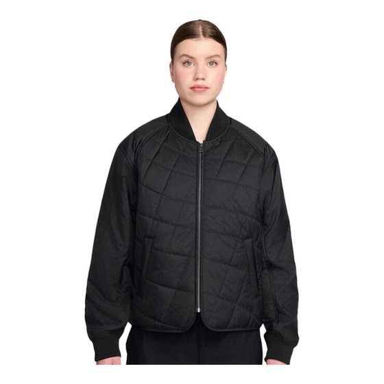 
NIKE Nike Women's Sports Casual Simple Warm Stand Collar Cotton Jacket IF0343-010