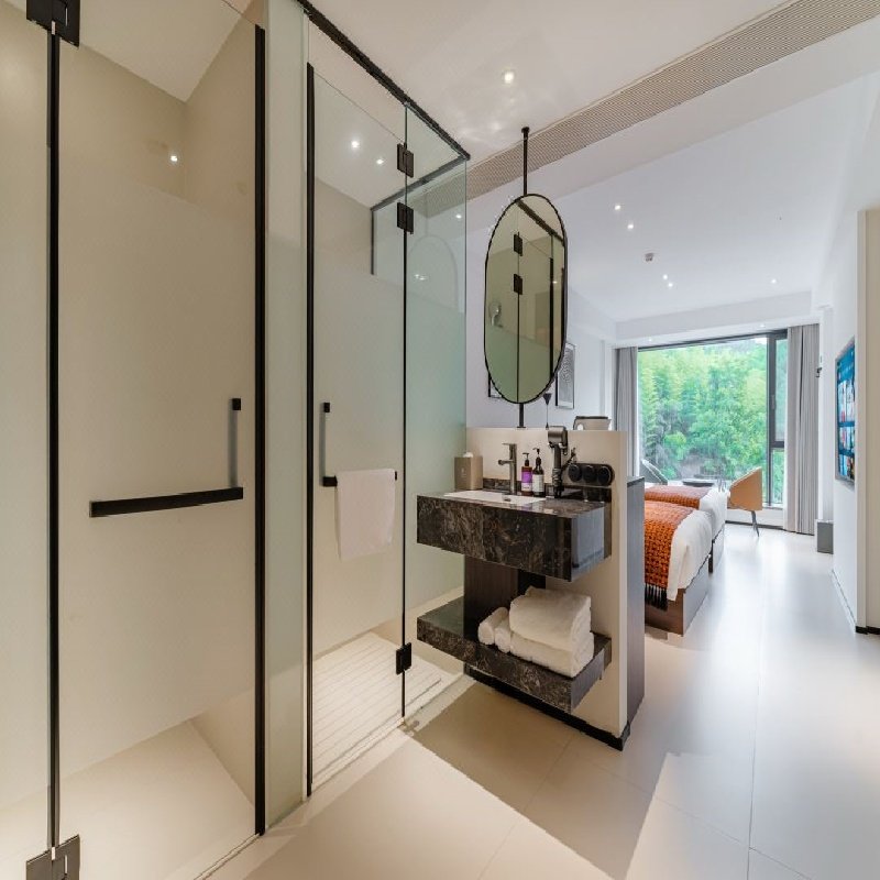 安吉九翠湾景澜酒店1晚含早+茶山温泉+农田采摘+篝火晚会