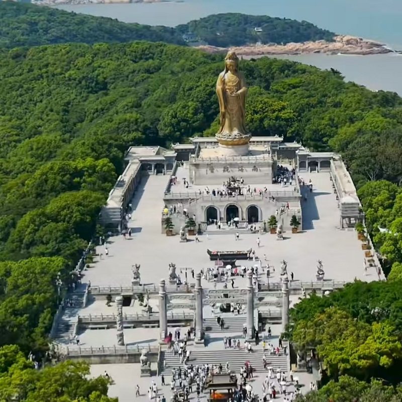 上海到普陀山旅游专线 舟山朱家尖码头 往返大巴车 可升级2+1 - 定制游预订