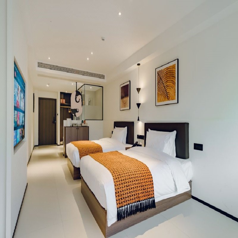 安吉九翠湾景澜酒店1晚含早+茶山温泉+农田采摘+篝火晚会