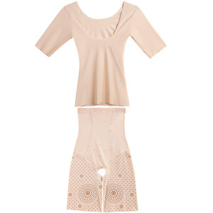 The body -shaping clothing female spring and summer strengthen the abdomen, the stomach, the beautiful leg, the hip -to -crotch open -crotch, the shaping split