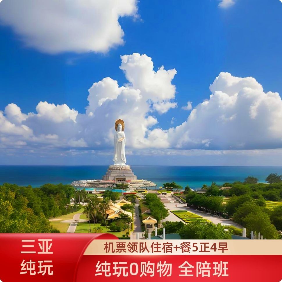 海南海口三亚一地5天4晚蜈支洲南山亚龙湾沙滩全陪班纯玩跟团游 - 定制游预订