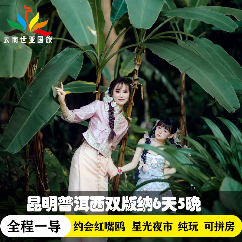 错峰云南旅游昆明普洱西双版纳6天5晚纯玩可拼房滇池告庄星光夜市 - 定制游预订