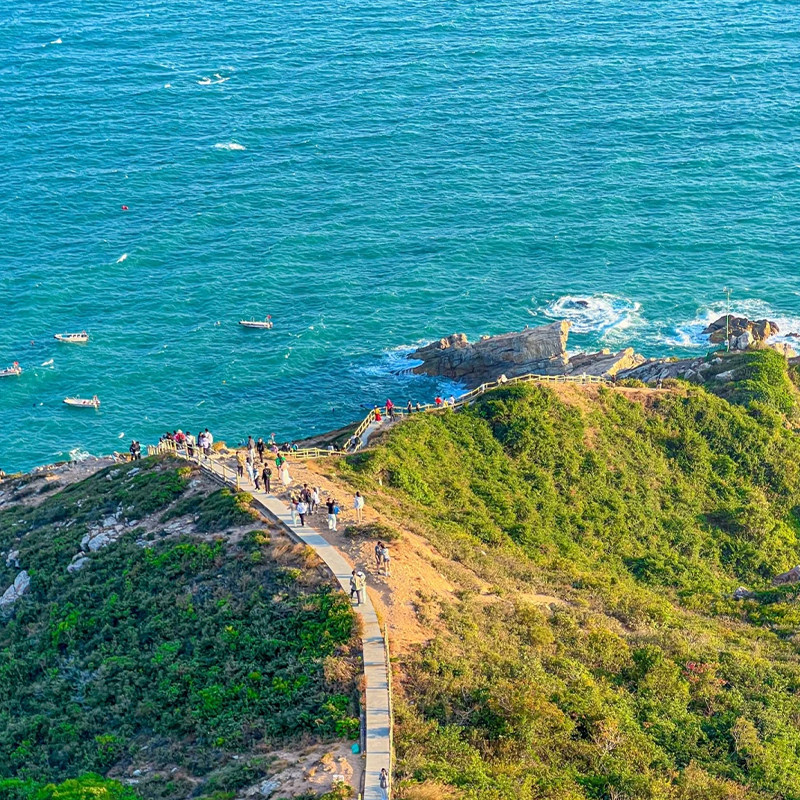 深圳一日游 2-6人团大鹏半岛天文台栈道鹅公湾桔钓沙 包车旅游