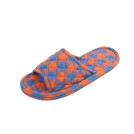 
Slippers female student dormitory indoor silent cotton cloth soft sole machine washing anti-odorant four seasons couples' home shoes