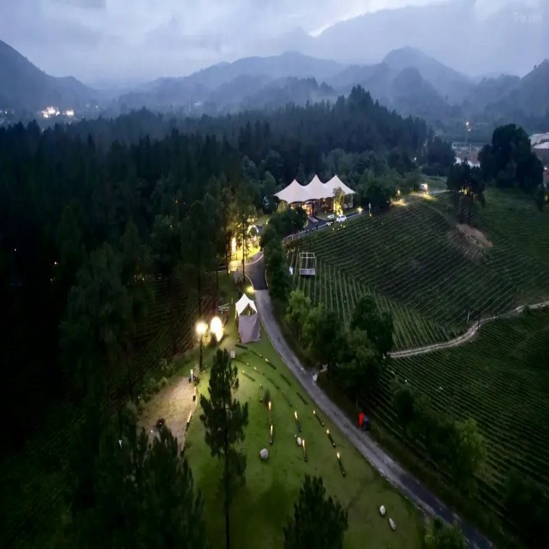 安吉九亩松风帐篷酒店1晚+早餐+温汤+古城遗址博物馆+音乐篝火+手工活动等 - 定制游预订