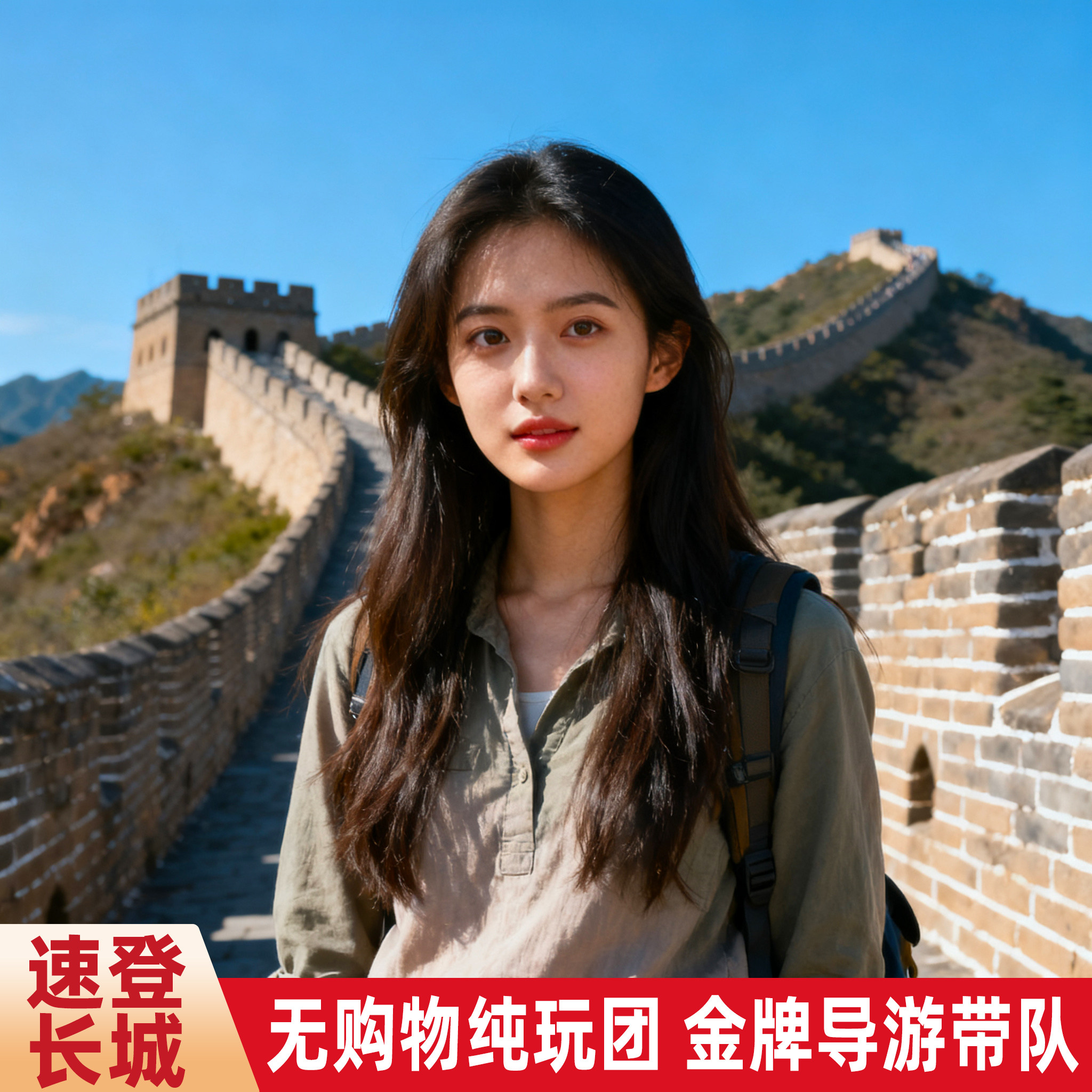 北京八达岭长城一日游含门票7/8/9/10/12纯玩可上门接看升旗故宫 - 定制游预订