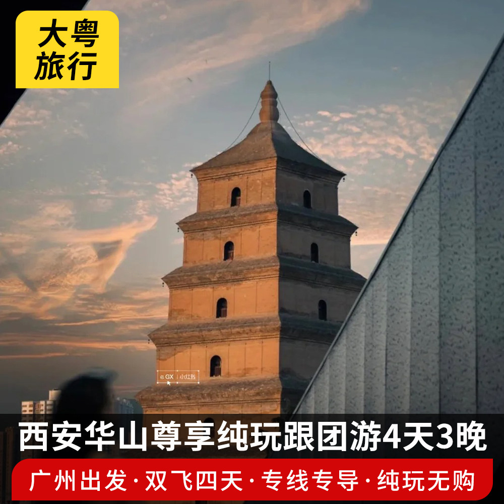 陕西华山4天3晚秦始皇帝陵博物院/华清宫/骊山/大慈恩寺跟团游 - 定制游预订