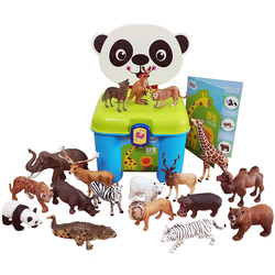 Simulation Animal Toy Set - Wild Model Ornaments For Children, Forest Land And Zoo Park Gifts