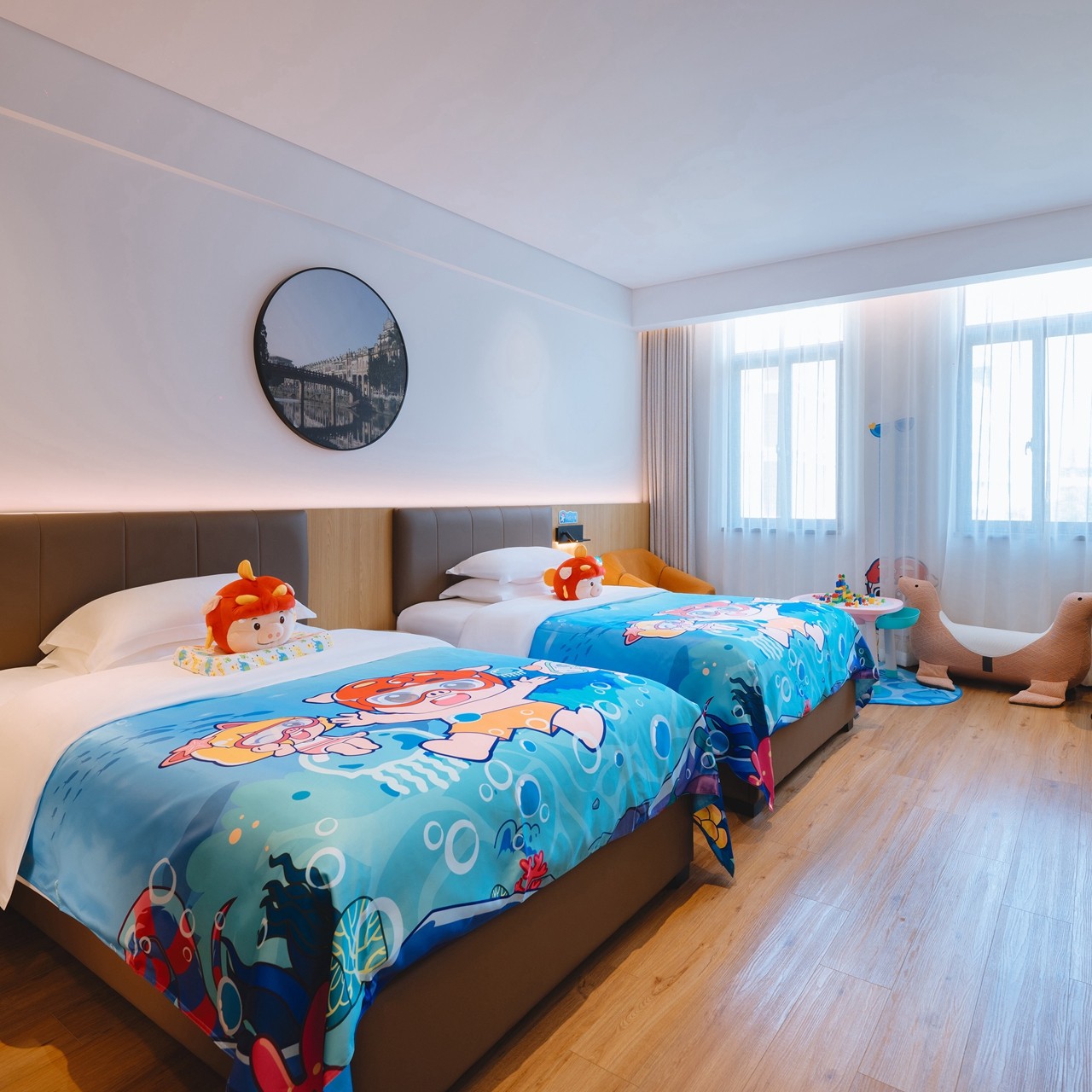 赤坎华侨古镇长盛旅店♥酷芽亲子房+2大1小早餐+赤坎古镇门票