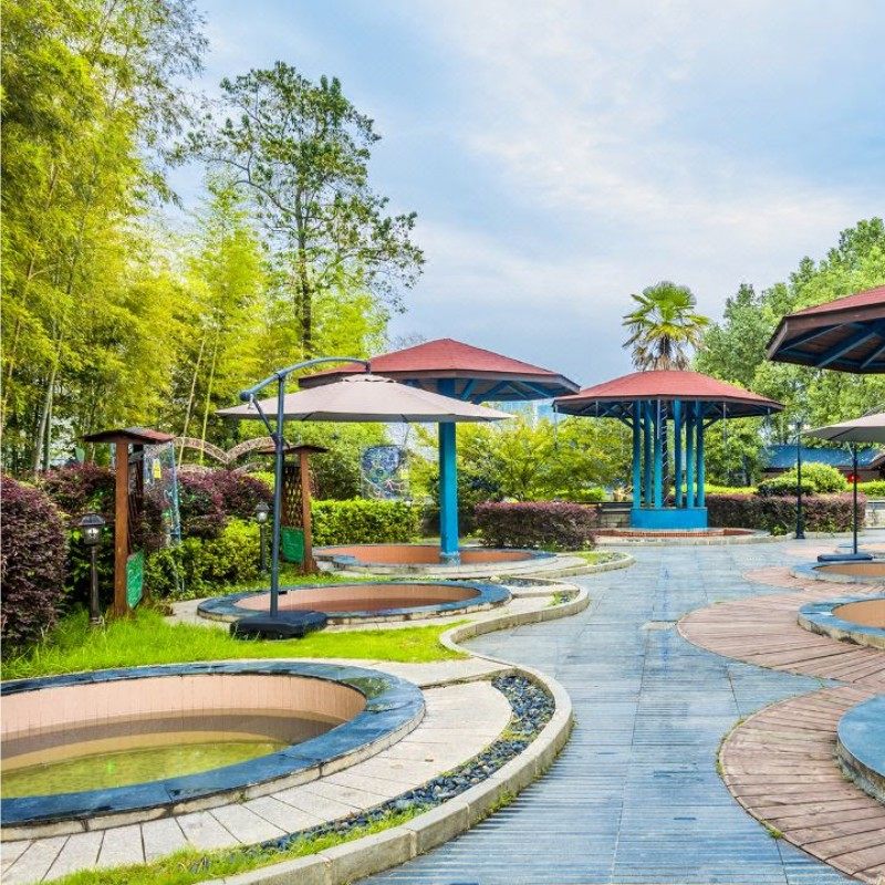 【自驾套餐可接团队】楚天瑶池度假酒店2天1晚含瑶池温泉票2张+际华滑雪3小时