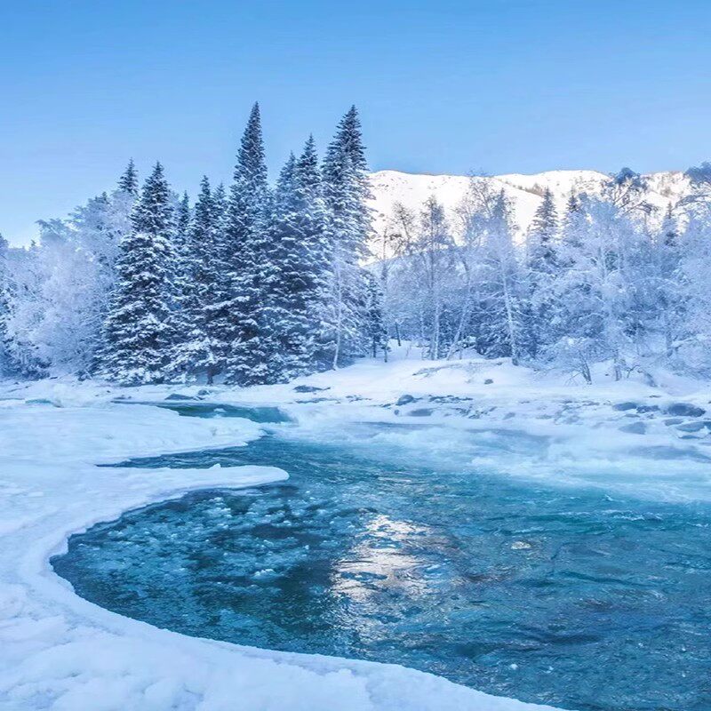 新疆旅游北疆冬恋双湖阿勒泰喀纳斯禾木赛里木湖拼车5日游大七座 - 定制游预订