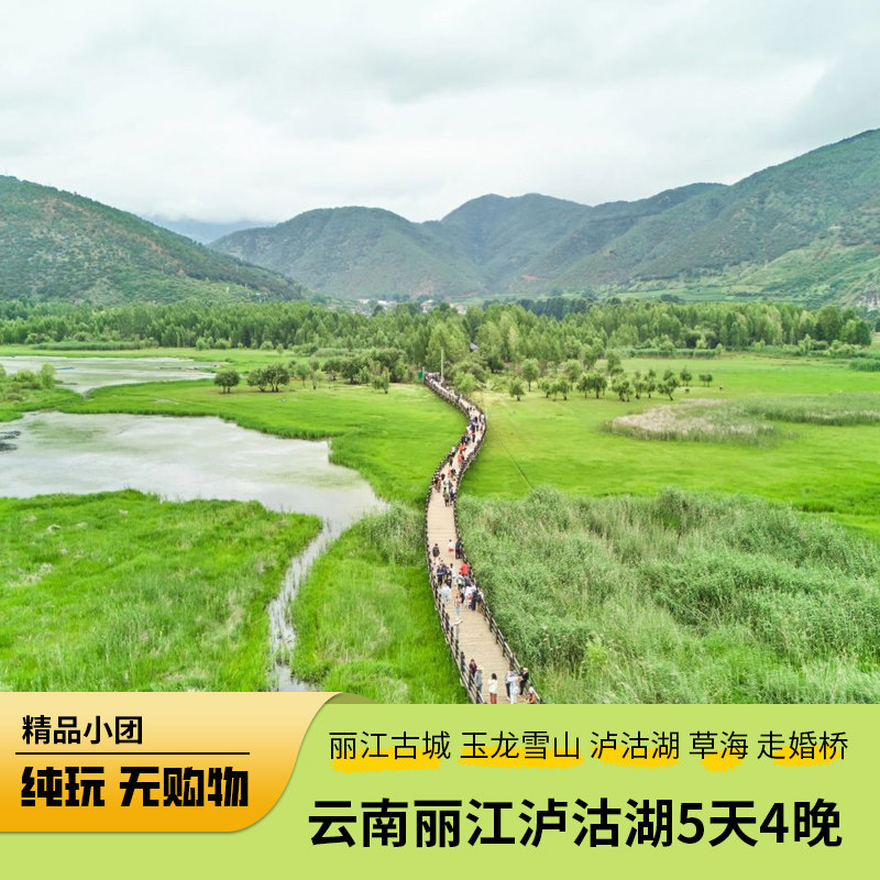 云南纯玩小团丽江古城泸沽湖玉龙雪山蓝月谷云沙坪5天4晚旅游跟团 - 定制游预订