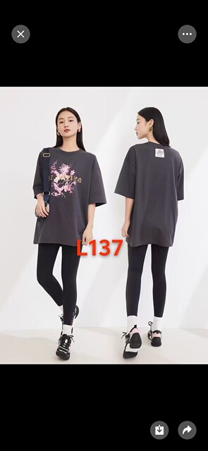 HGZ L137-48 wide version round neck back collar short-sleeved T-shirt