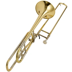 Jinyin Tenor Pitch-shifting Trombone Jytb-m300g B Flat To F External Tube Nickel White Copper Surface Plated Silver/lacquered Gold