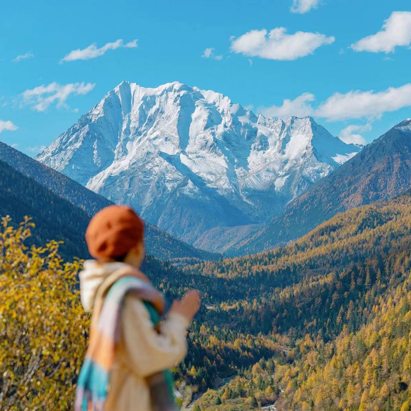 成都周边一日游8人团四姑娘山双桥沟猫鼻梁都江堰南桥跟团游