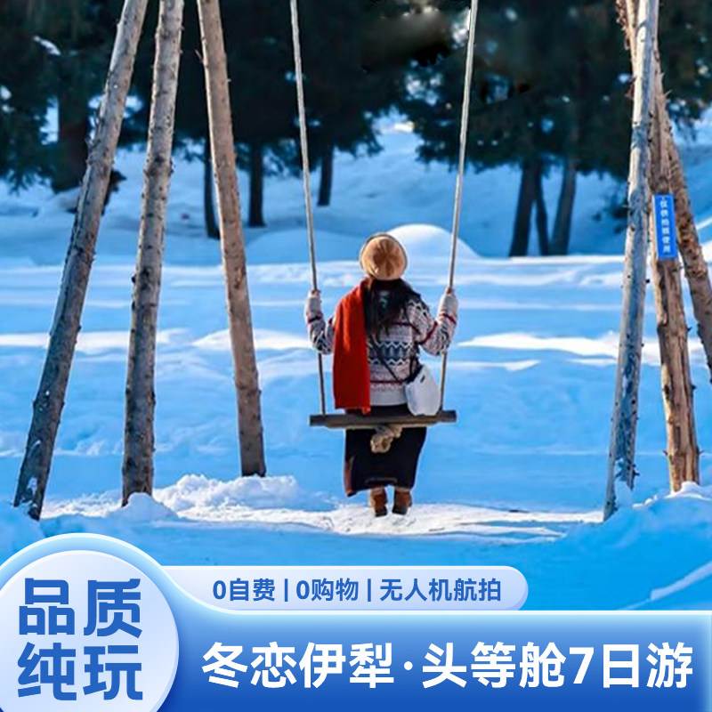 1+1头等舱2-6人小团新疆旅游伊犁赛湖库尔德宁那拉提7天6晚跟团游 - 定制游预订