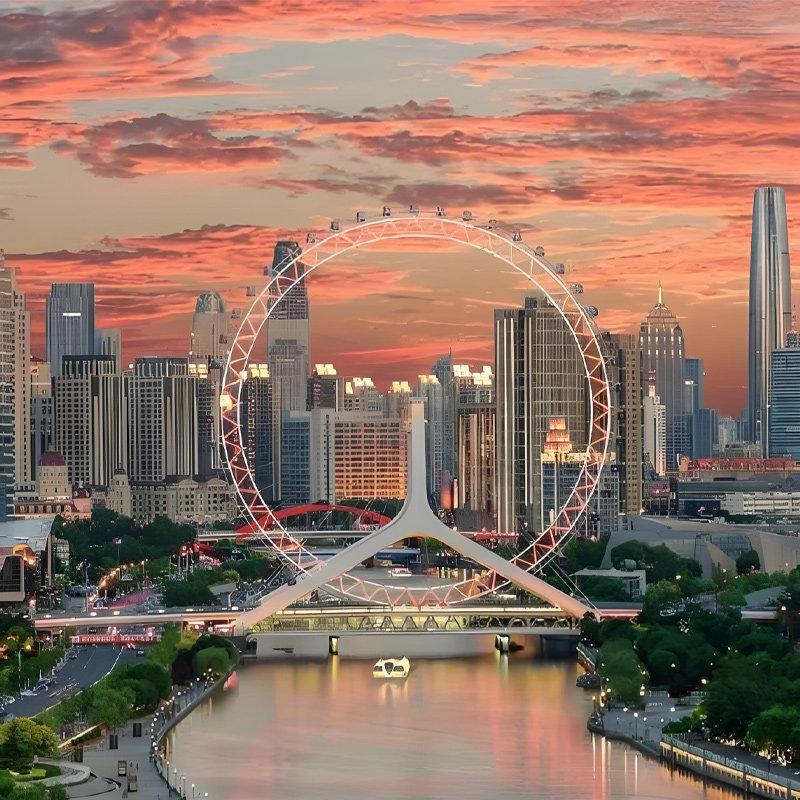 天津之眼+张学良故居+瓷房子+听津味相声等/纯玩一日含导游服务 - 定制游预订