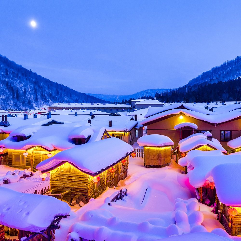 纯玩0购物 6人团 哈尔滨雪乡亚布力滑雪冰雪大世界5日游 2人起订 - 定制游预订