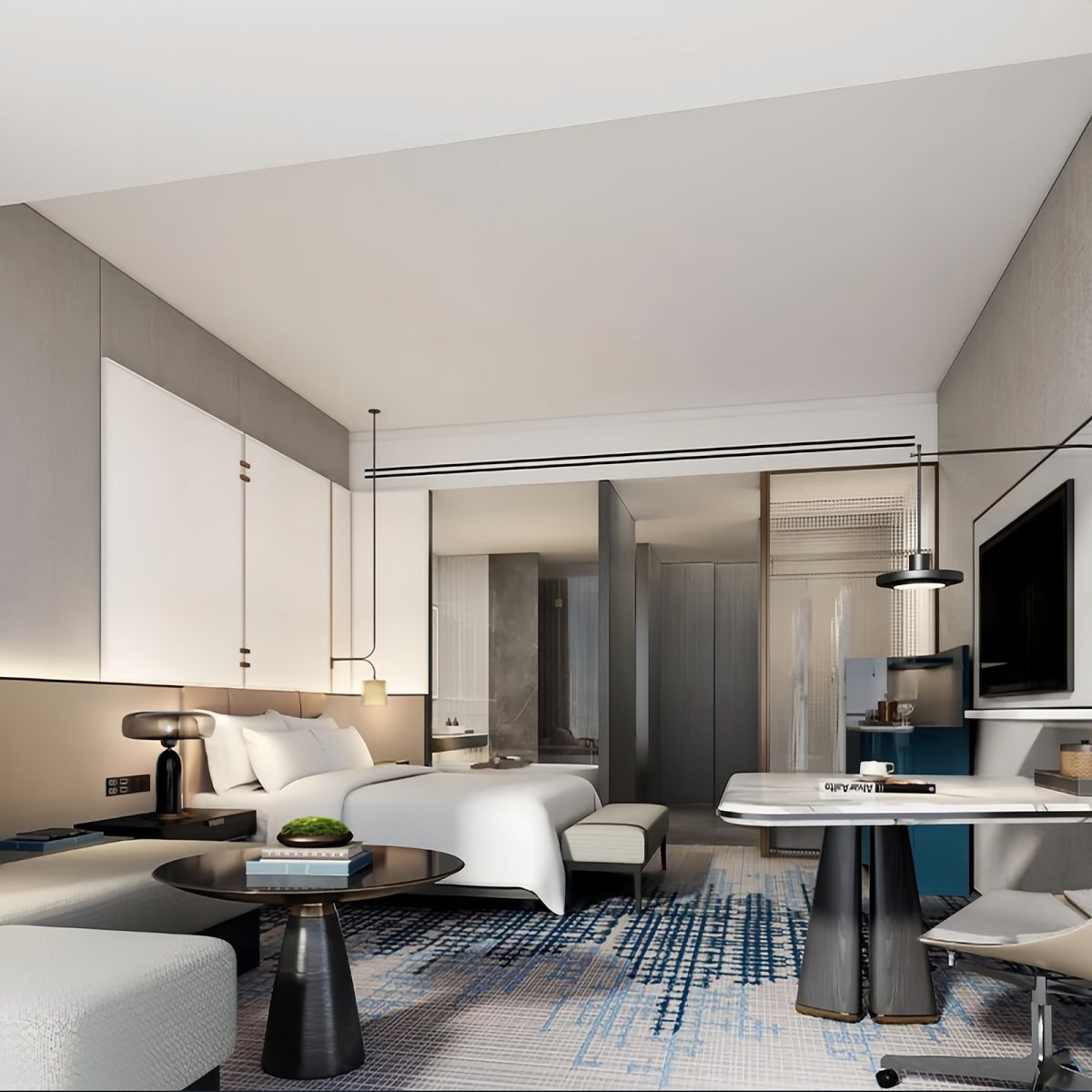 直通环球影城丨3天2晚北京通州皇冠假日酒店 高级大/双床 2早丨超大床深泡浴缸