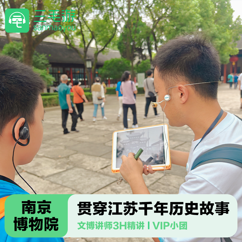 三毛游◆南京博物院3H金牌导游讲解小团南博可选大咖深度讲解纯玩 - 定制游预订