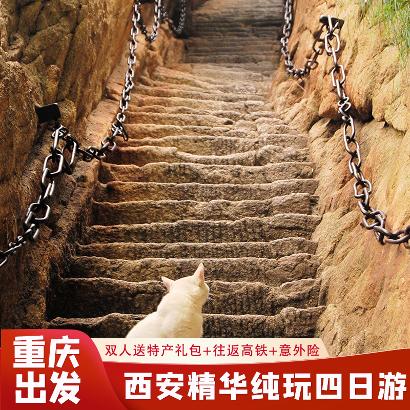 【限时送演出】重庆到西安旅游兵马俑华清宫华山大唐不夜城四日游 - 定制游预订