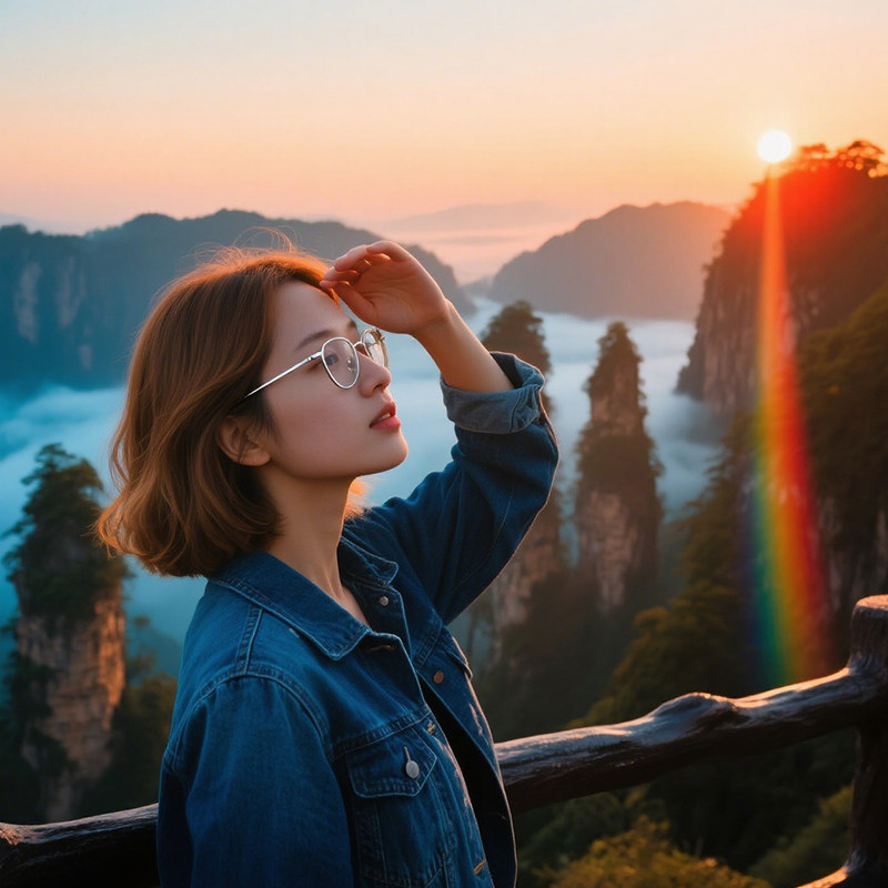 观日出一价全含10人小团长沙张家界旅游4天3晚天门山森林公园凤凰