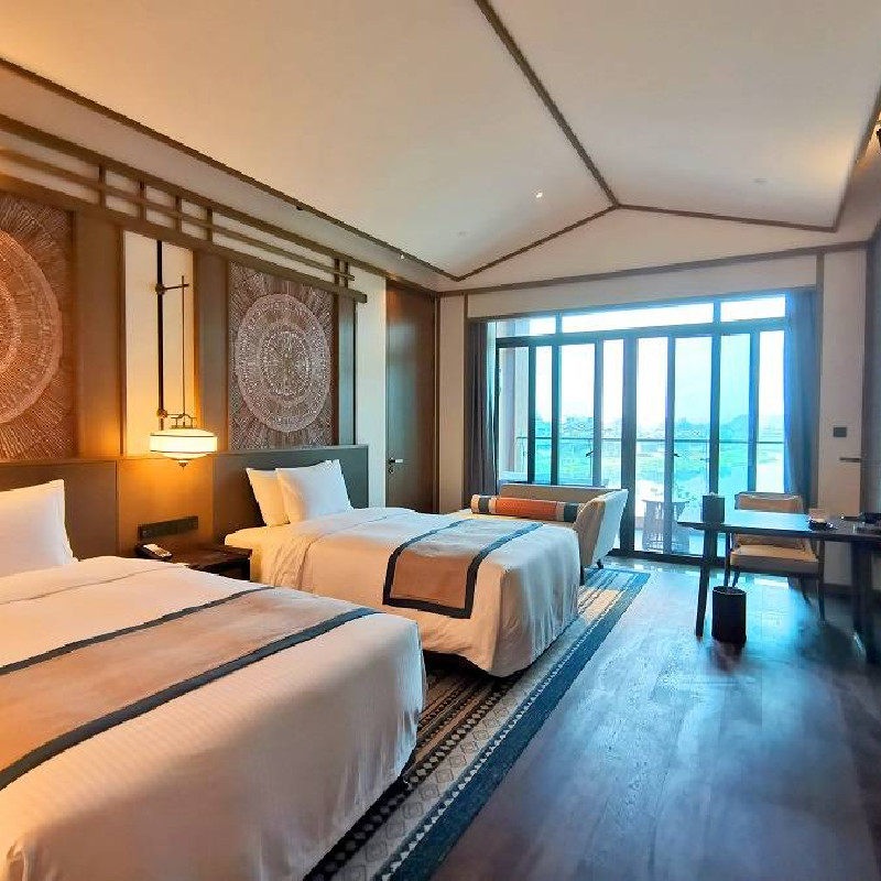 桂林融创施柏阁酒店1晚 +早餐+晚餐+不限次融创海世界+美拍+双人单程桂林/阳朔客运专线