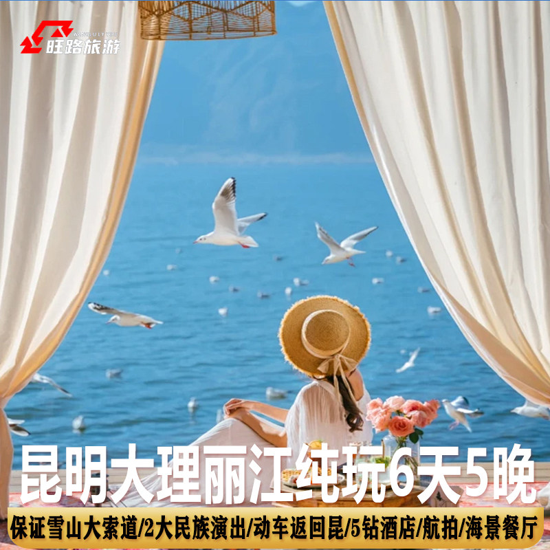 云南纯玩0自费昆大丽旅游6天5晚|含双表演无人机航拍保大索保动车 - 定制游预订