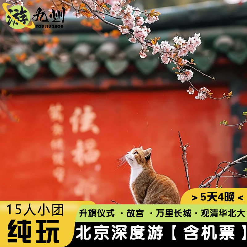 2-15人纯玩小团5天4晚 北京深度旅游故宫升旗仪式万里长城3钻酒店 - 定制游预订